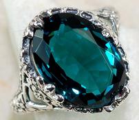 London Blue Topaz Filigree 202//175